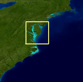 Chesapeake Bay region map