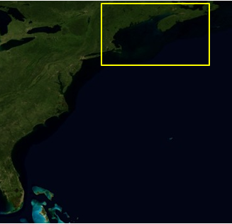 Northeast region map